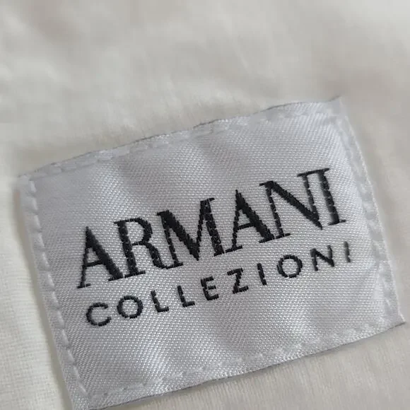 Armani Collezioni Pants Mens Size 38 Tall 35 inseam Off White NEW $285